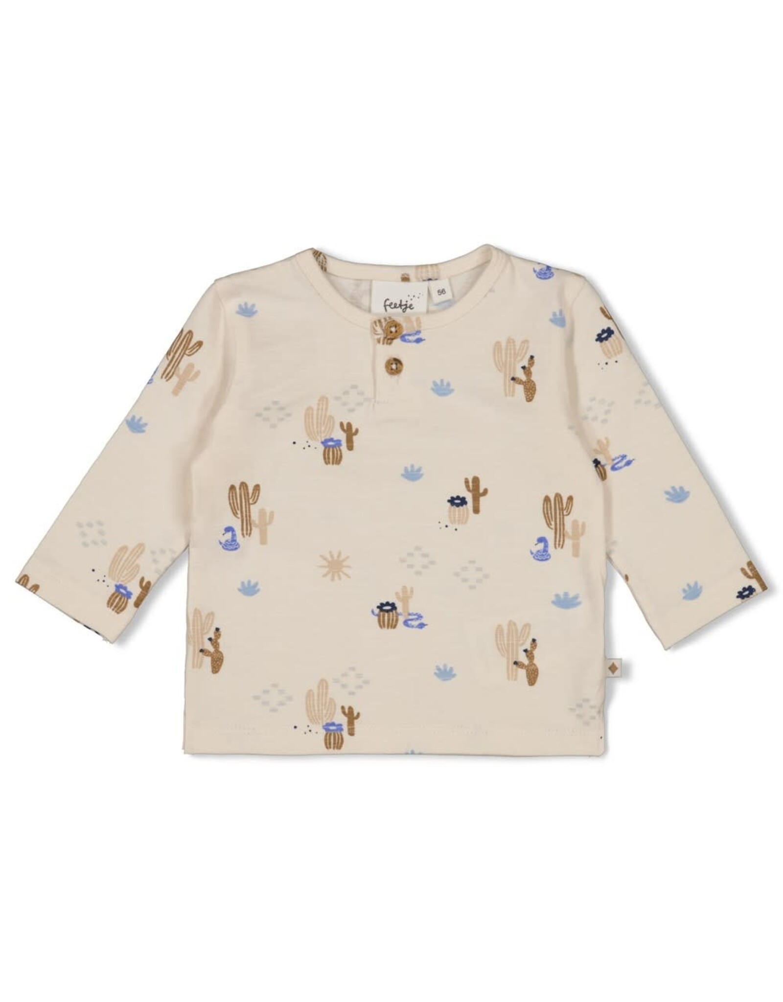 Feetje Longsleeve AOP - Sssiesta Offwhite