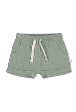 Feetje Short mousseline - Summer Woven Zeegroen