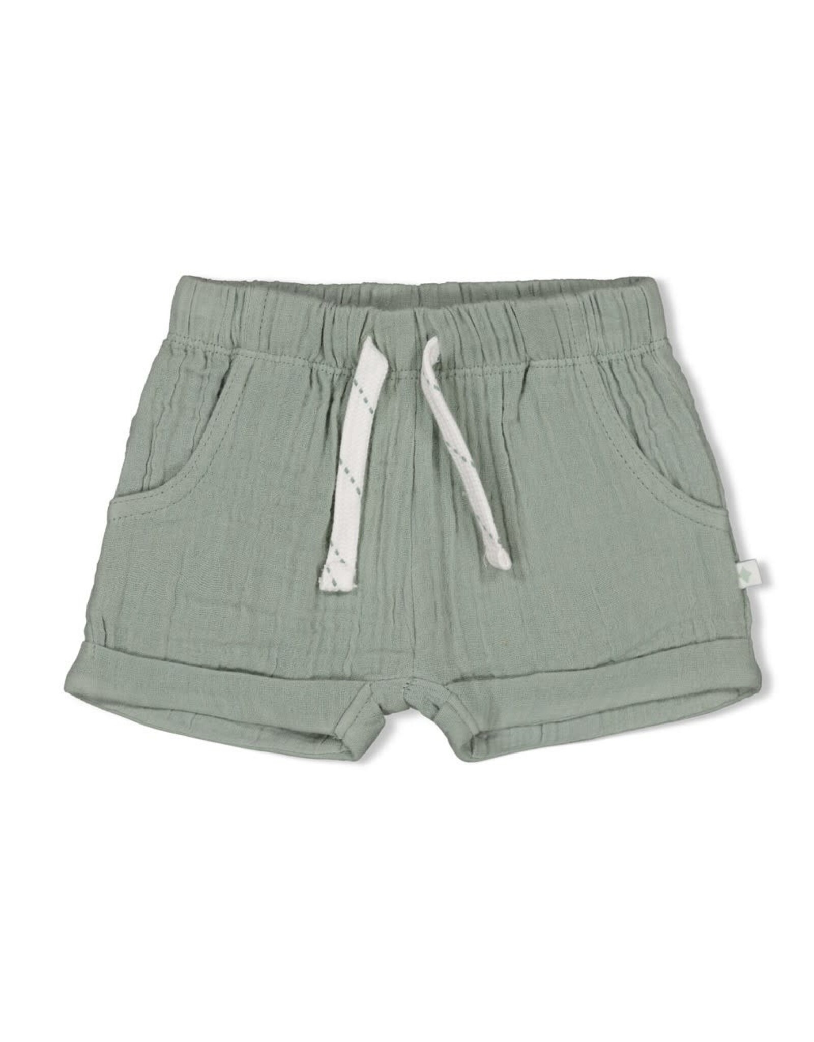 Feetje Short mousseline - Summer Woven Zeegroen