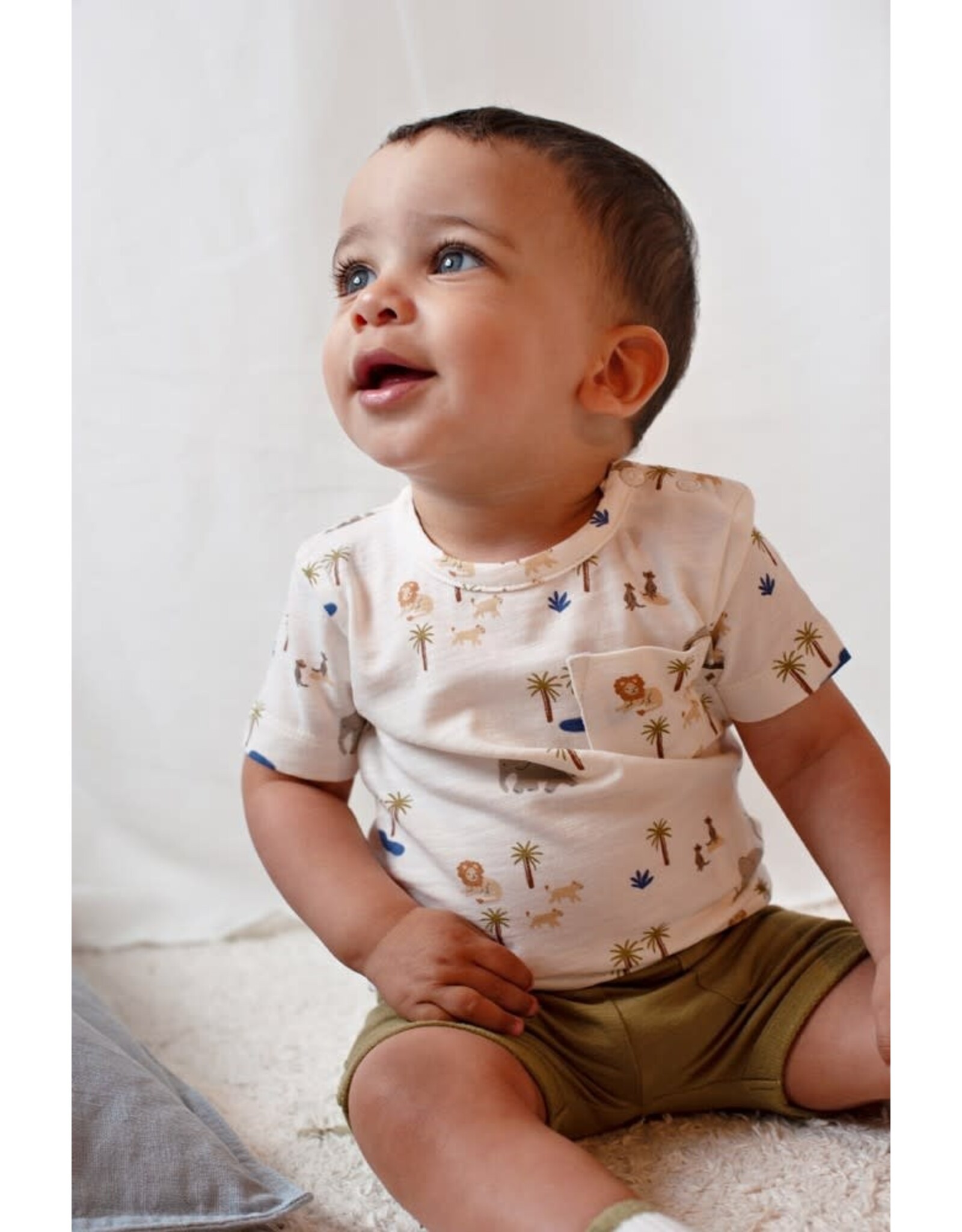 Feetje T-shirt AOP - Safari Savage Offwhite