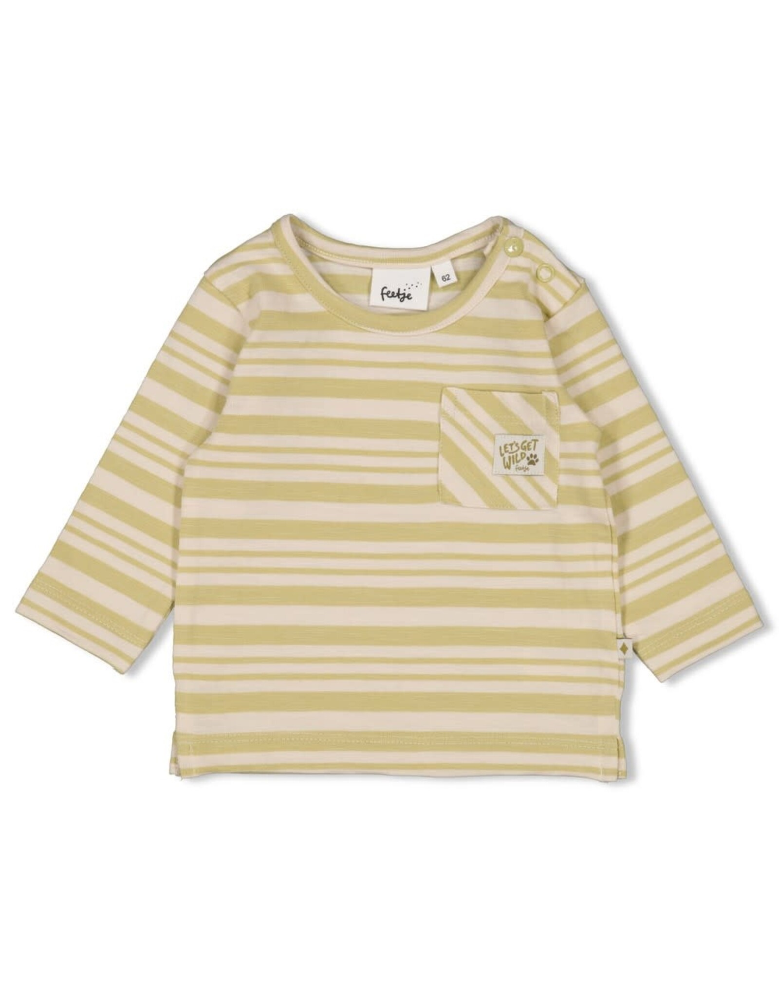 Feetje Longsleeve streep - Safari Savage Groen