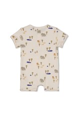 Feetje Kort pakje rib AOP - Safari Savage Offwhite