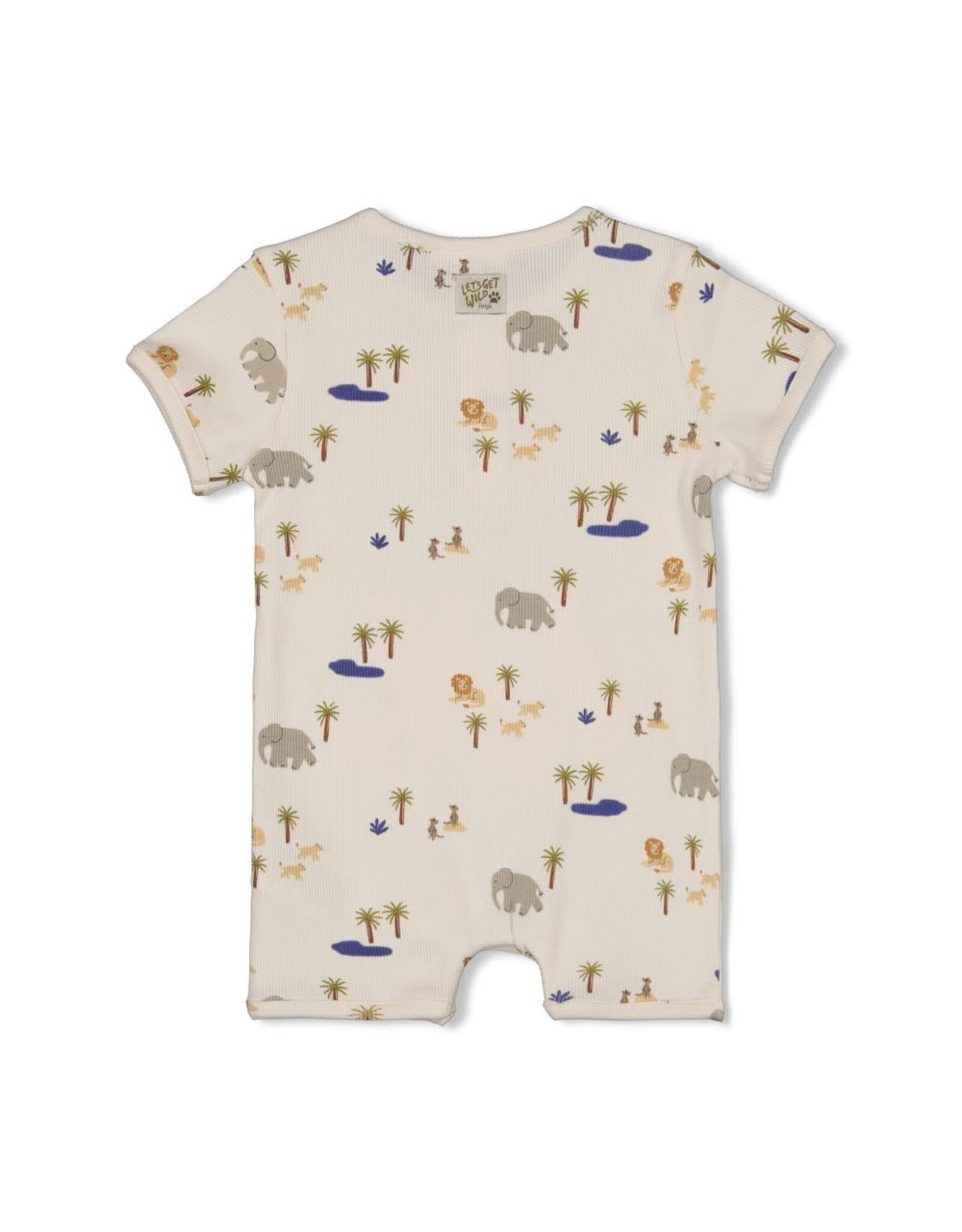 Feetje Kort pakje rib AOP - Safari Savage Offwhite