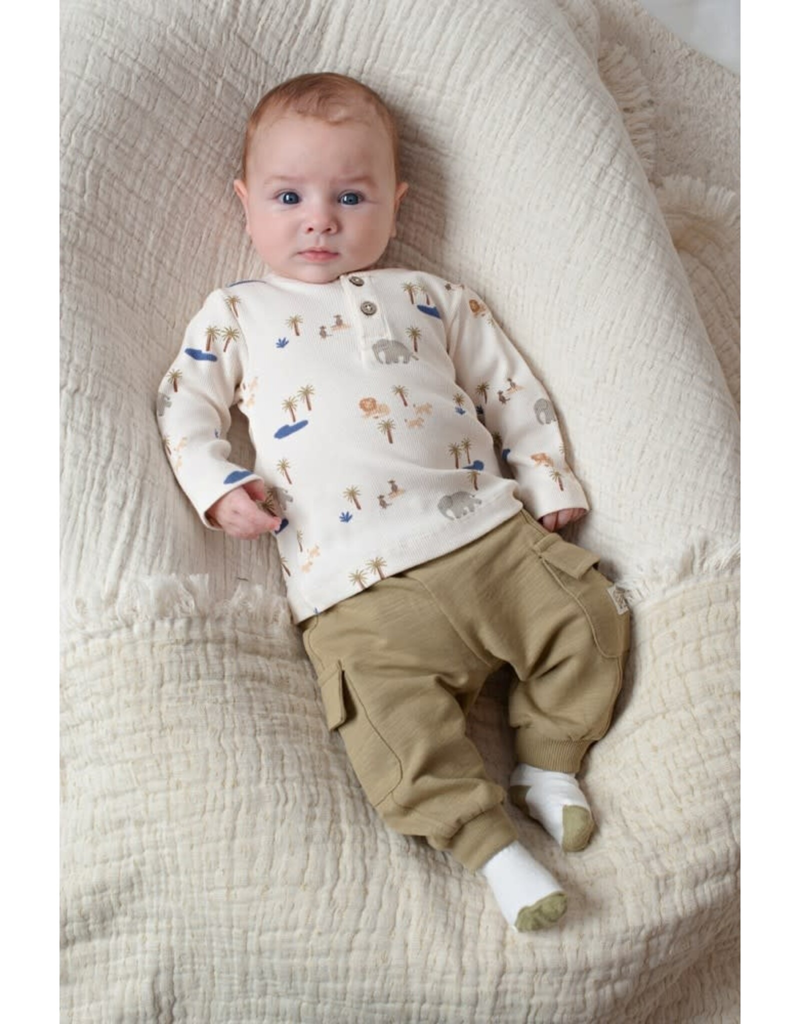 Feetje Broek - Safari Savage Groen