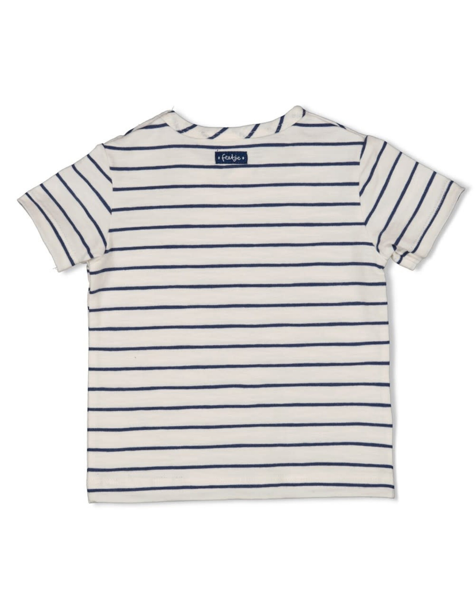 Feetje T-shirt streep - Seaside Happiness Offwhite