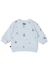 Feetje Sweater AOP - Seaside Happiness Blauw