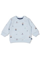 Feetje Sweater AOP - Seaside Happiness Blauw