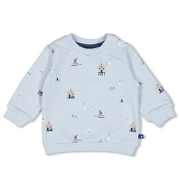 Feetje Sweater AOP - Seaside Happiness Blauw