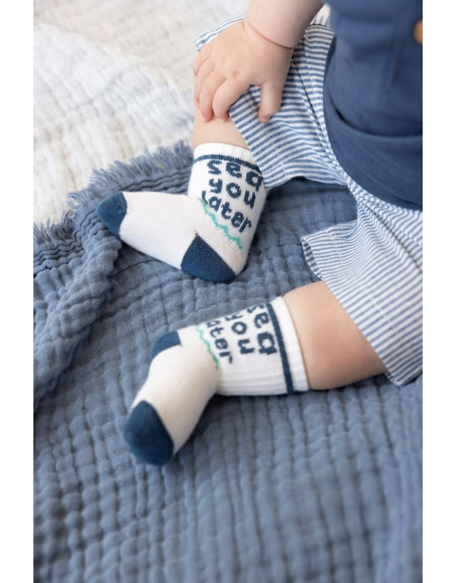 Feetje Sokken - Seaside Happiness Offwhite