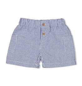 Feetje Short streep chambray - Seaside Happiness Chambray