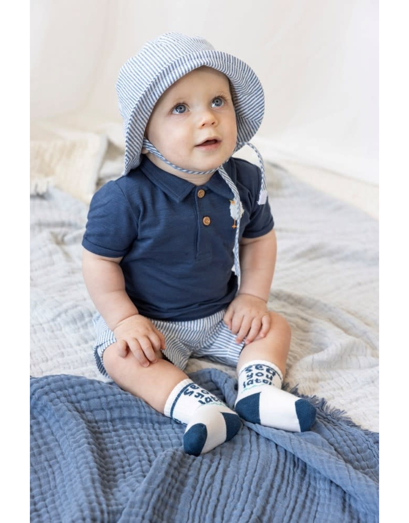 Feetje Polo - Seaside Happiness Indigo