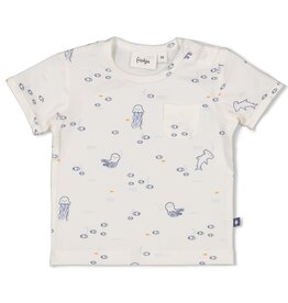 Feetje T-shirt AOP - Blue Ocean Offwhite