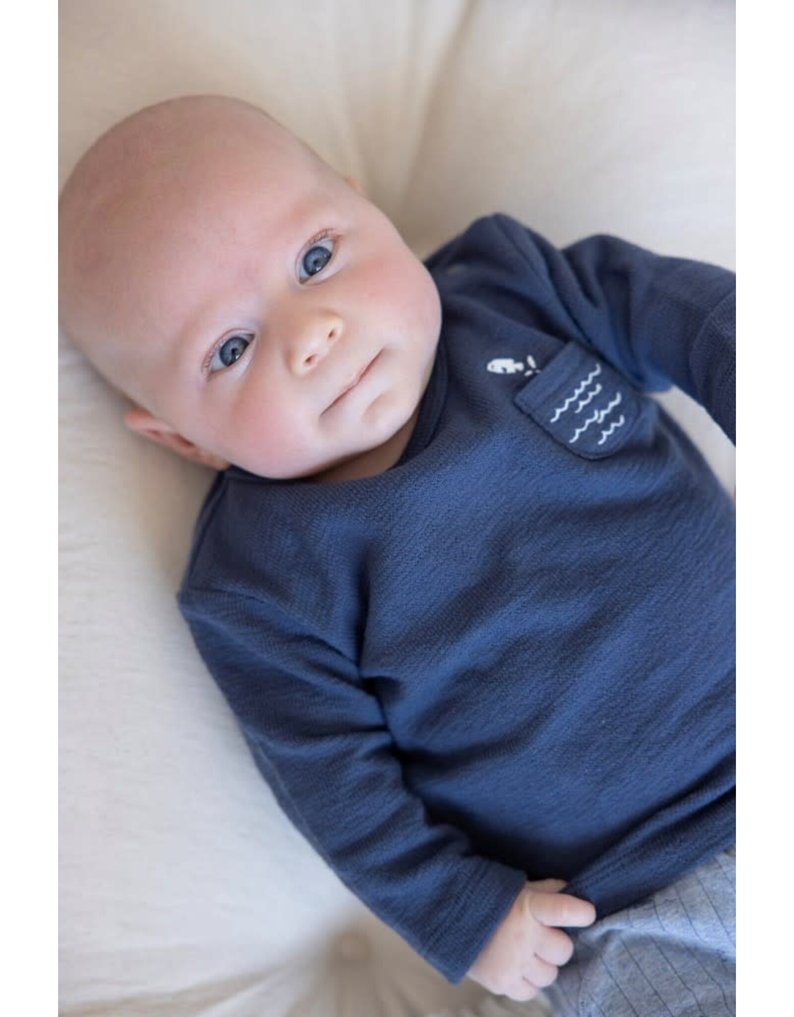 Feetje Longsleeve - Blue Ocean Indigo