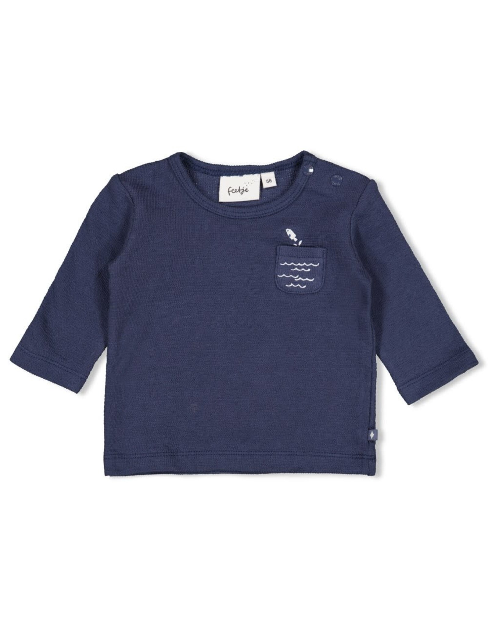Feetje Longsleeve - Blue Ocean Indigo