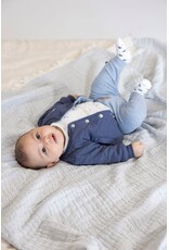 Feetje Broek rib - Blue Ocean Blauw melange