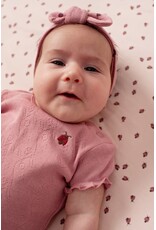 Feetje T-shirt ajour rib - Ladybug Roze