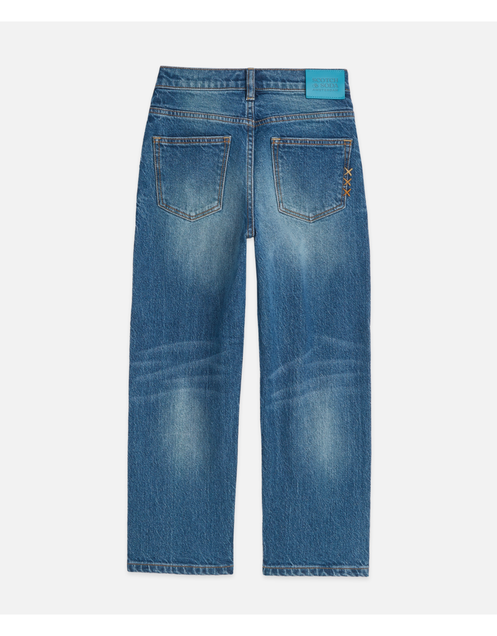 Scotch & Soda THE PITCH LOOSE JEANS BLUE GRASS