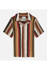 Scotch & Soda MULTICOLOR KNITTED STRIPE SHORTSLEEVE SHIRT MULTI COLOR STRIPE