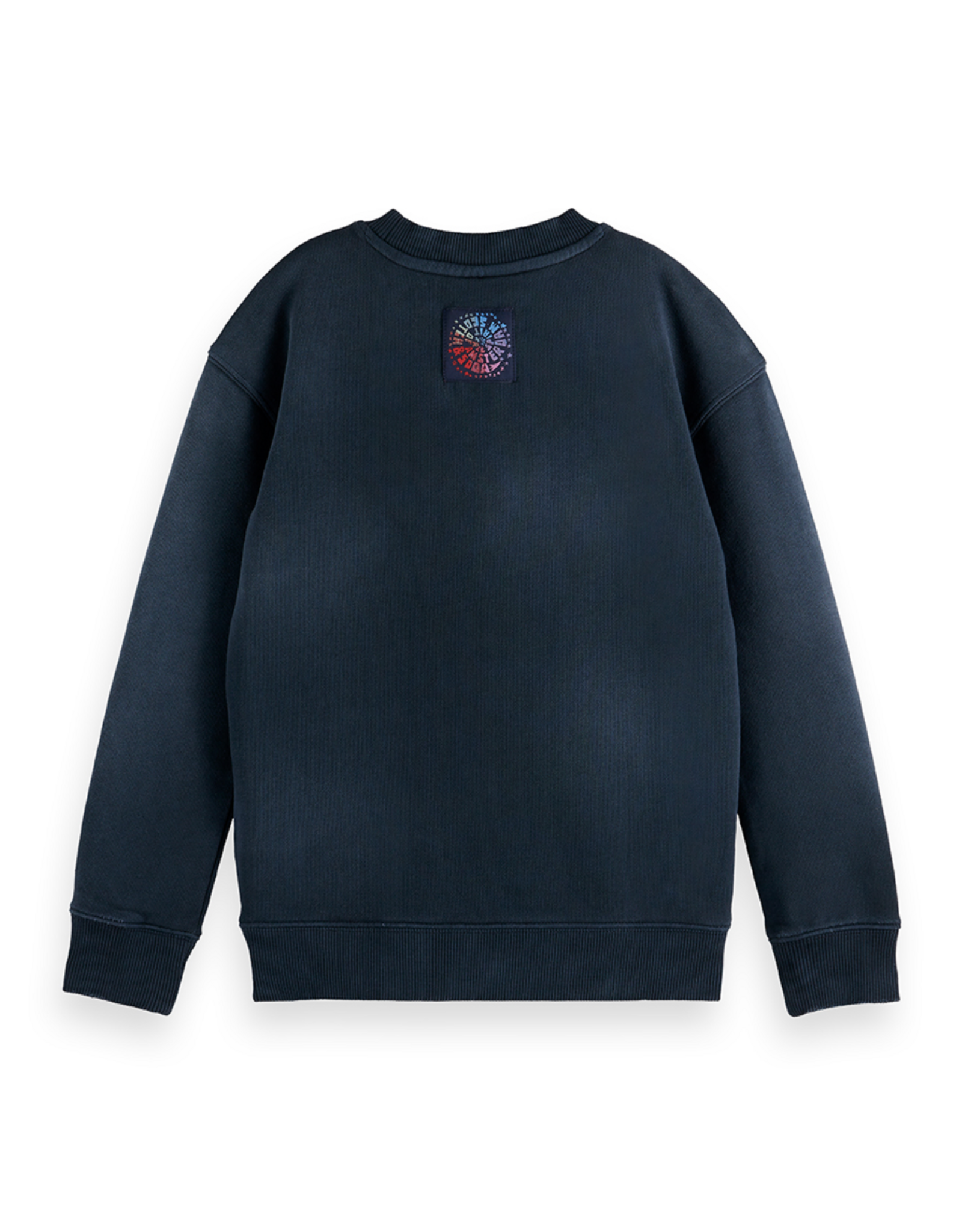 Scotch & Soda FRONT ARTWORK RELAXEDFIT WASHED SWEATSHIRT CARBON