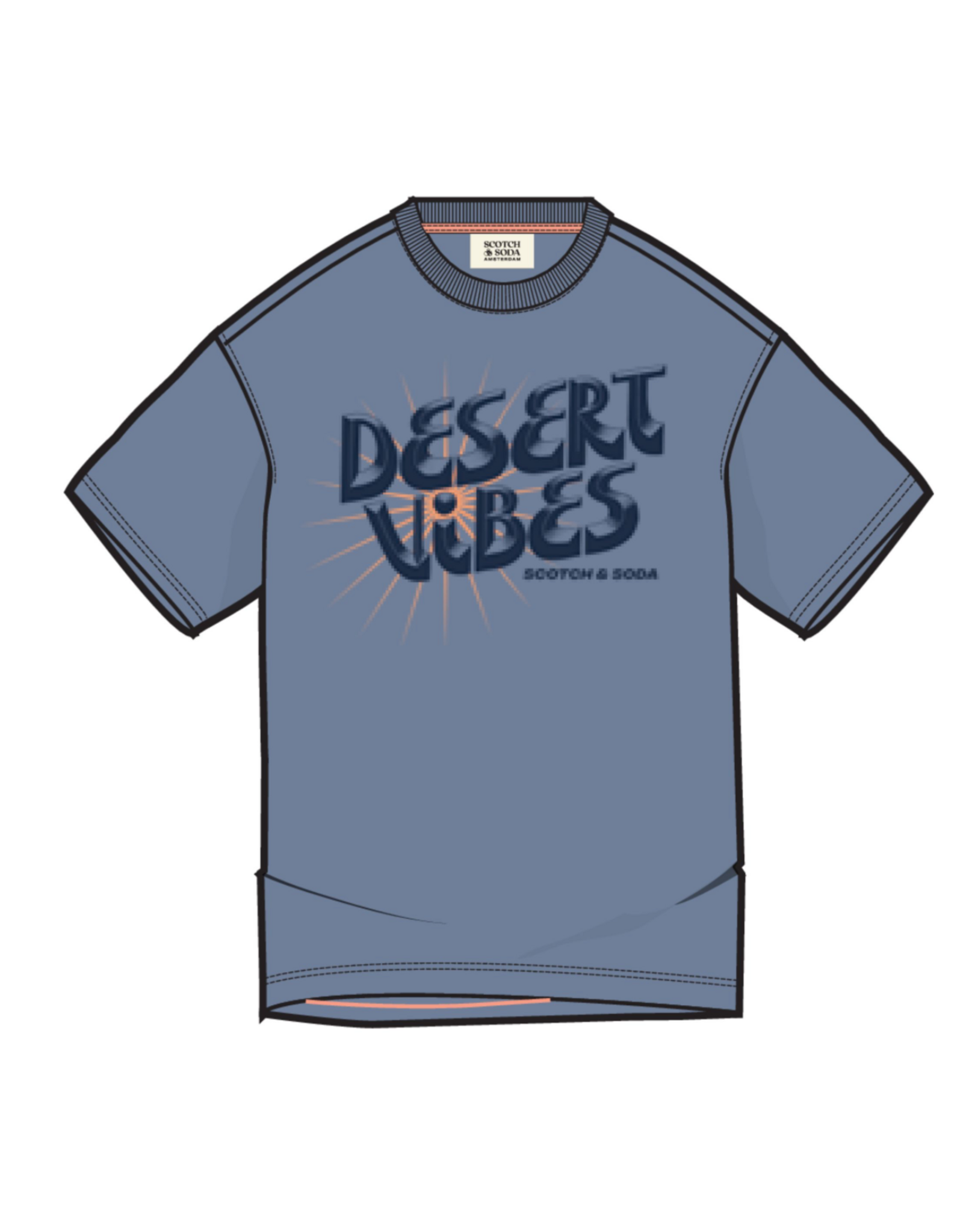 Scotch & Soda Front artwork relaxedfit Tshirt INFINITY