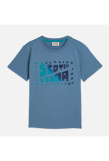 Scotch & Soda FRONT ARTWORK REGULARFIT TSHIRT CAPTAIN BLUE