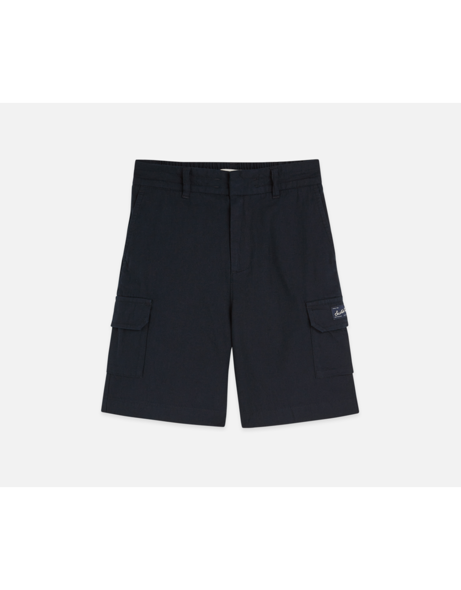 Scotch & Soda COTTONLINEN CARGO REGULARFIT SHORTS CARBON