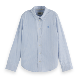 Scotch & Soda CORE YARNDYED STRIPED OXFORD SHIRT BLUE STRIPE -nos