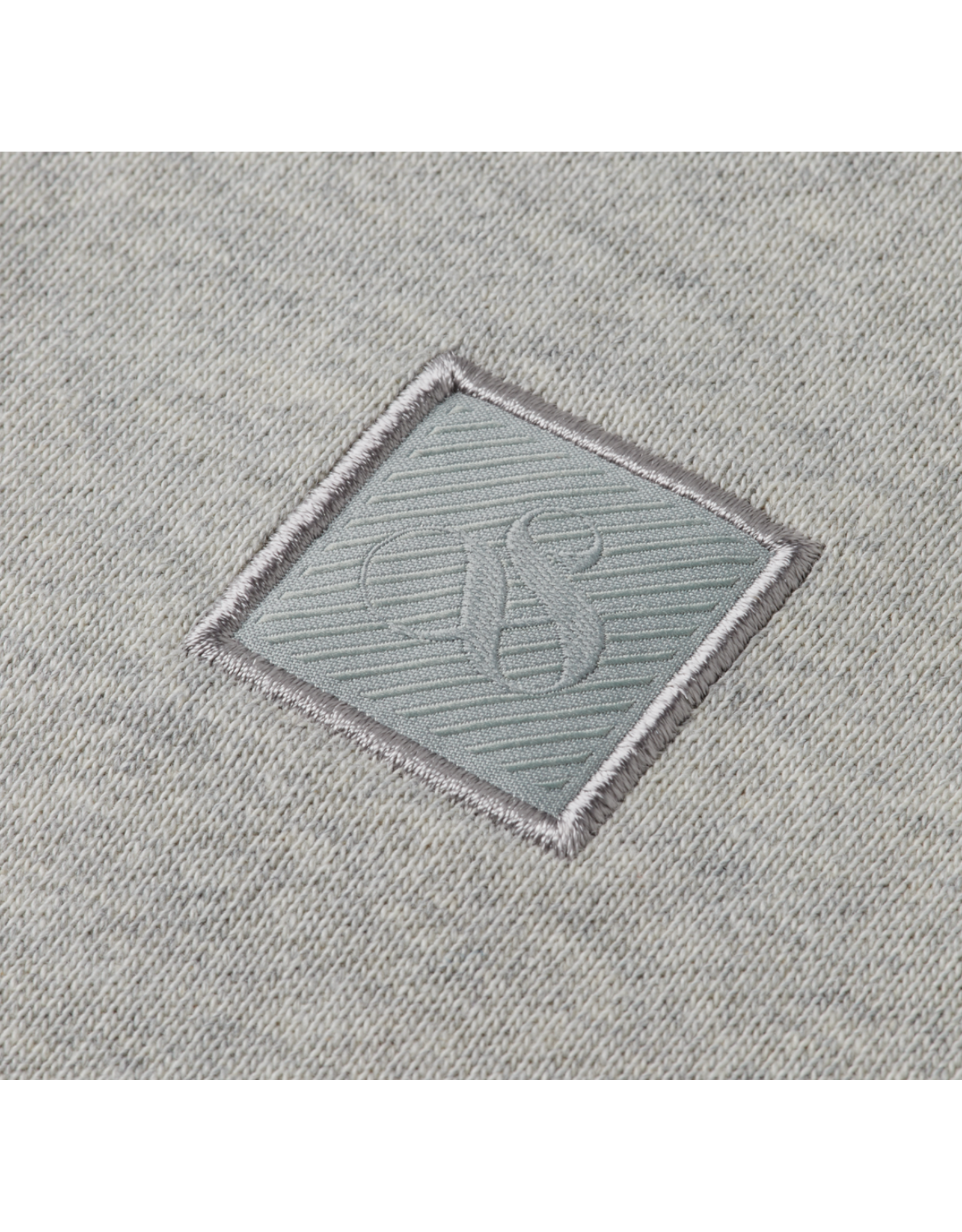 Scotch & Soda CORE REGULAR-FIT LOGO BADGE CREWNECK SWEATSHIRT GREY MELANGE