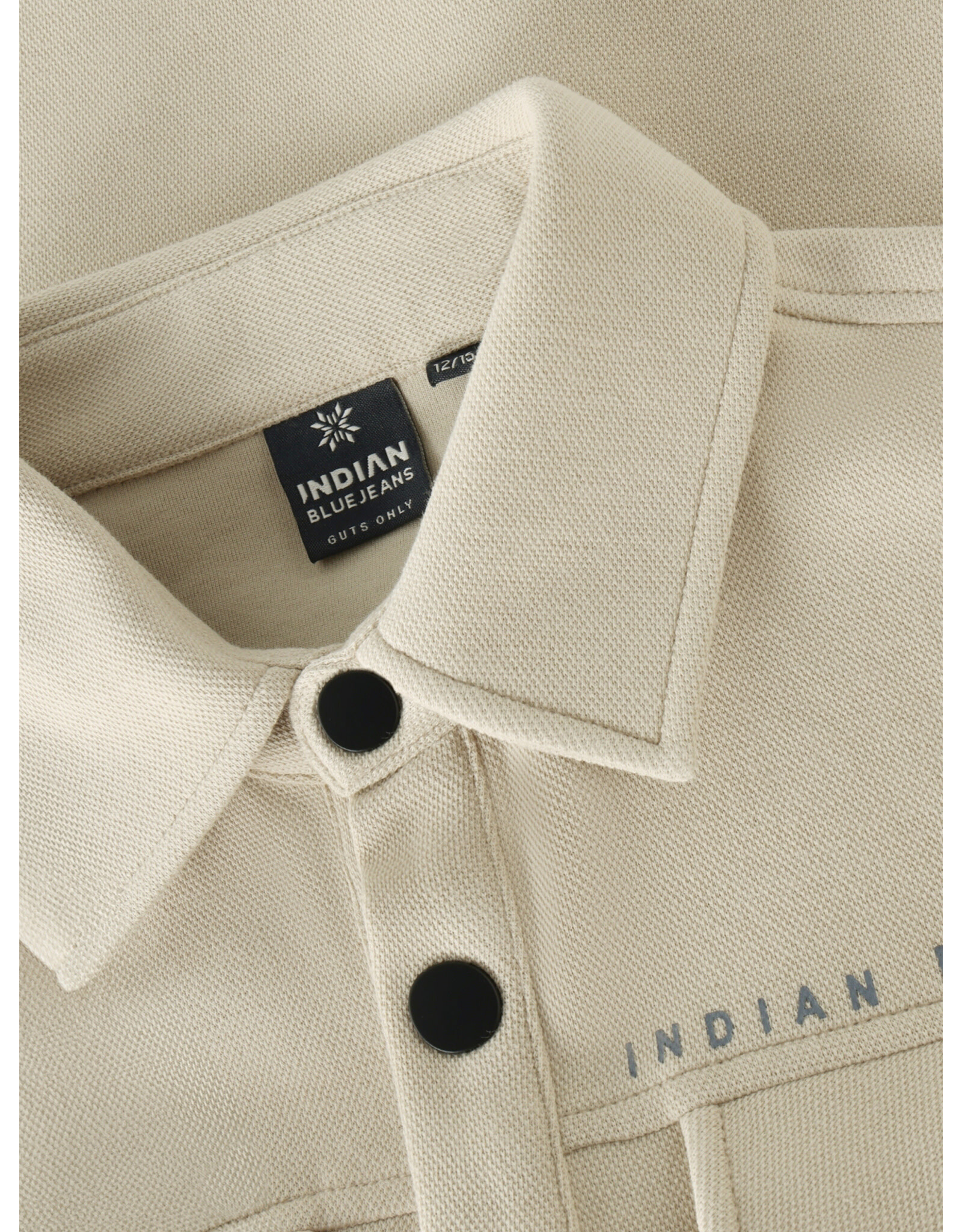 Indian Blue Jeans Shirt Jacket Twill Stretch Light Sand