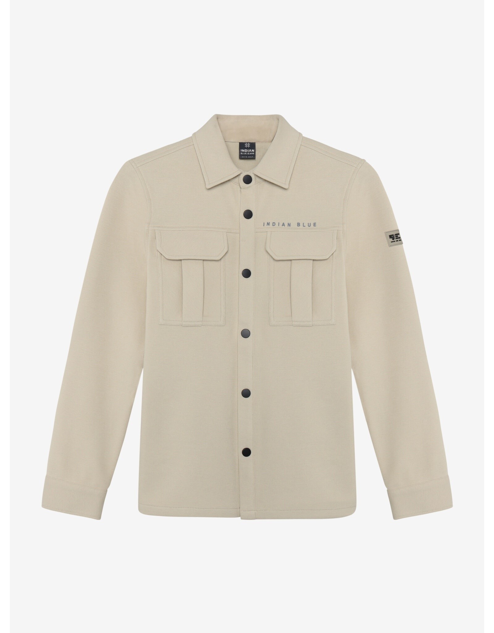 Indian Blue Jeans Shirt Jacket Twill Stretch Light Sand