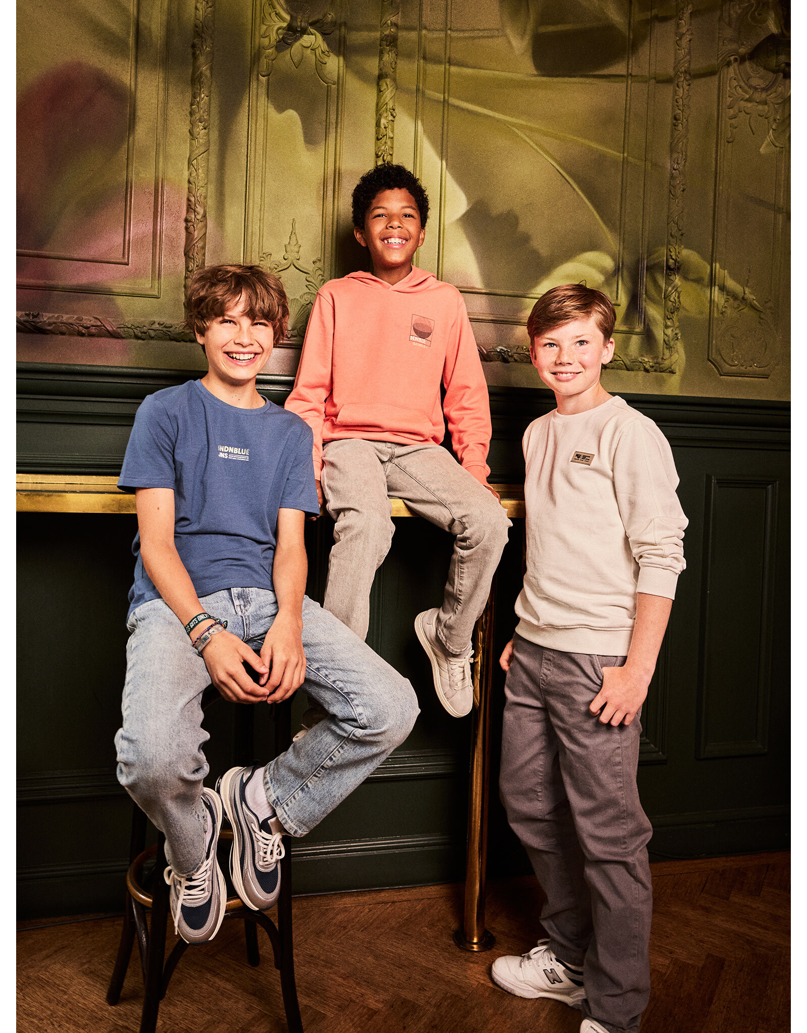 Indian Blue Jeans 2556 Wide Straight Grey Jeans Light Grey Denim