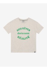 Indian Blue Jeans T-shirt Wide Fit Light sand melange