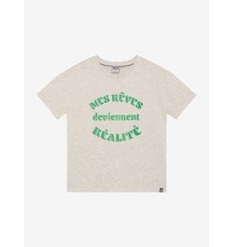 Indian Blue Jeans T-shirt Wide Fit Light sand melange