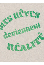 Indian Blue Jeans T-shirt Wide Fit Light sand melange