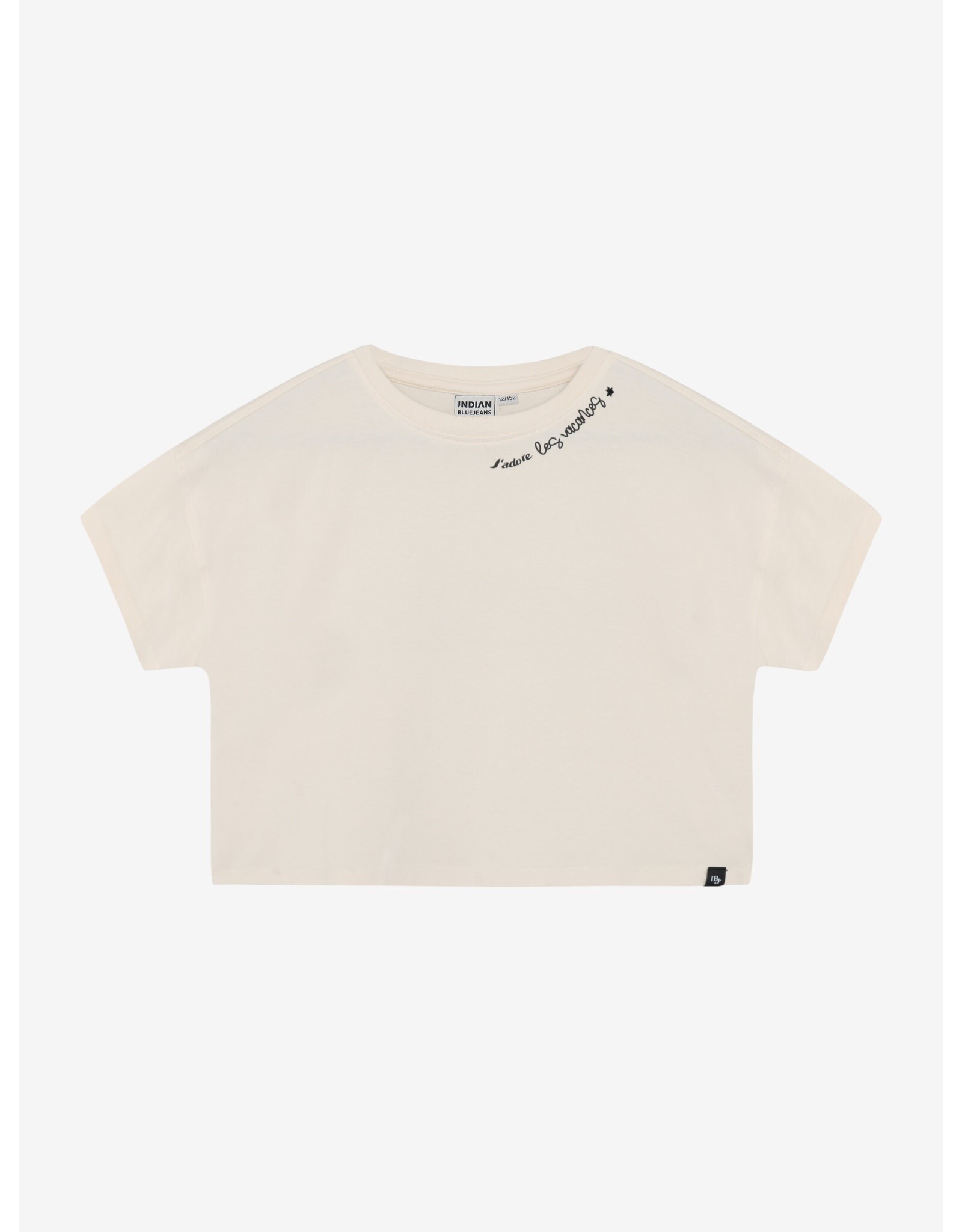 Indian Blue Jeans T-shirt Wide Cropped Sandshell