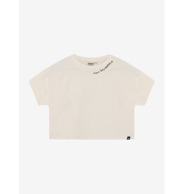 Indian Blue Jeans T-shirt Wide Cropped Sandshell