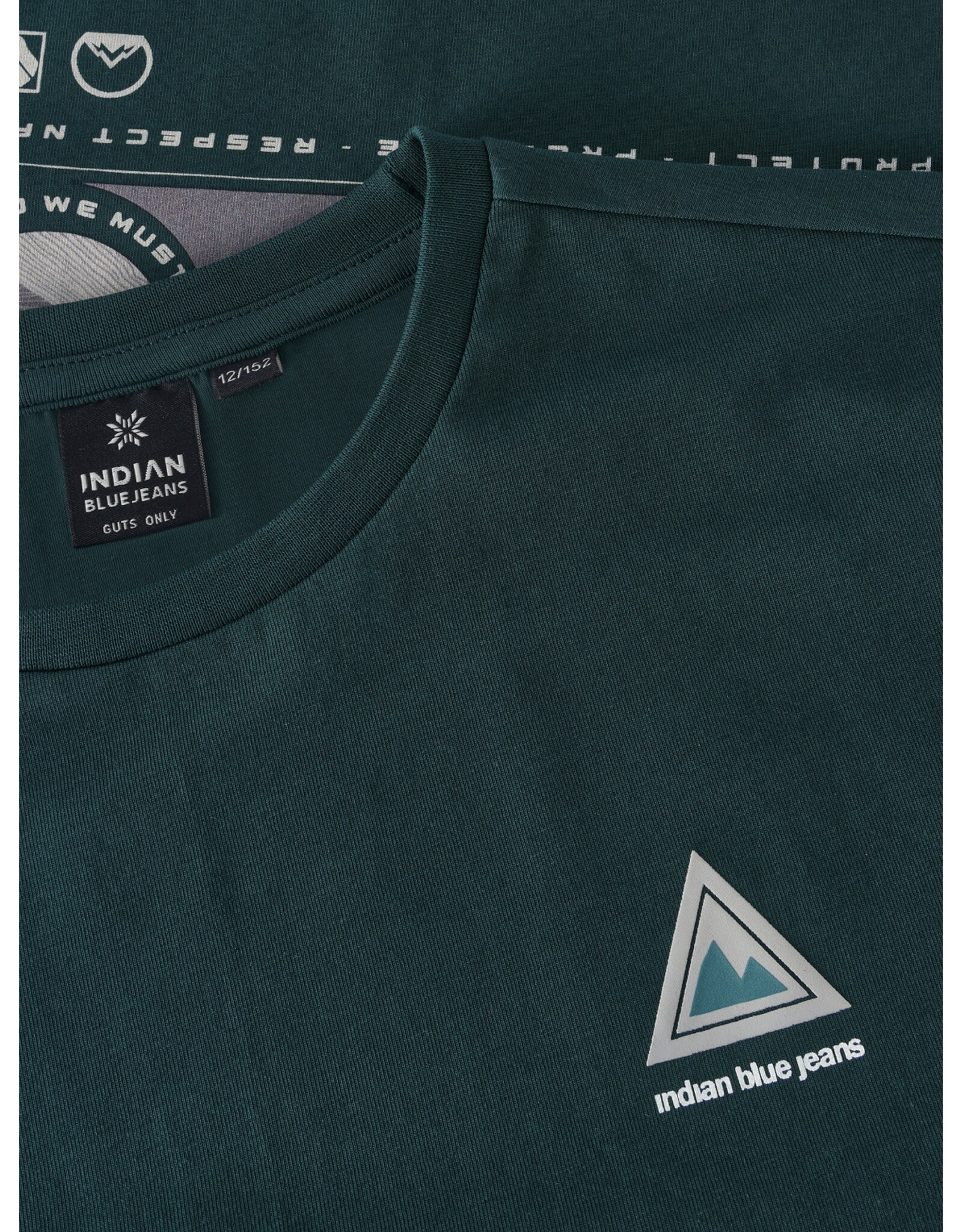 Indian Blue Jeans T-Shirt Chest and Backprint Ponderosa Pine