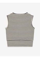 Indian Blue Jeans Cropped Top Stripe Sandshell