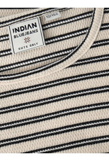 Indian Blue Jeans Cropped Top Stripe Sandshell