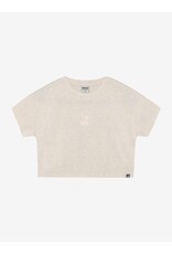 Indian Blue Jeans T-shirt Cropped Back Artwork Light sand melange