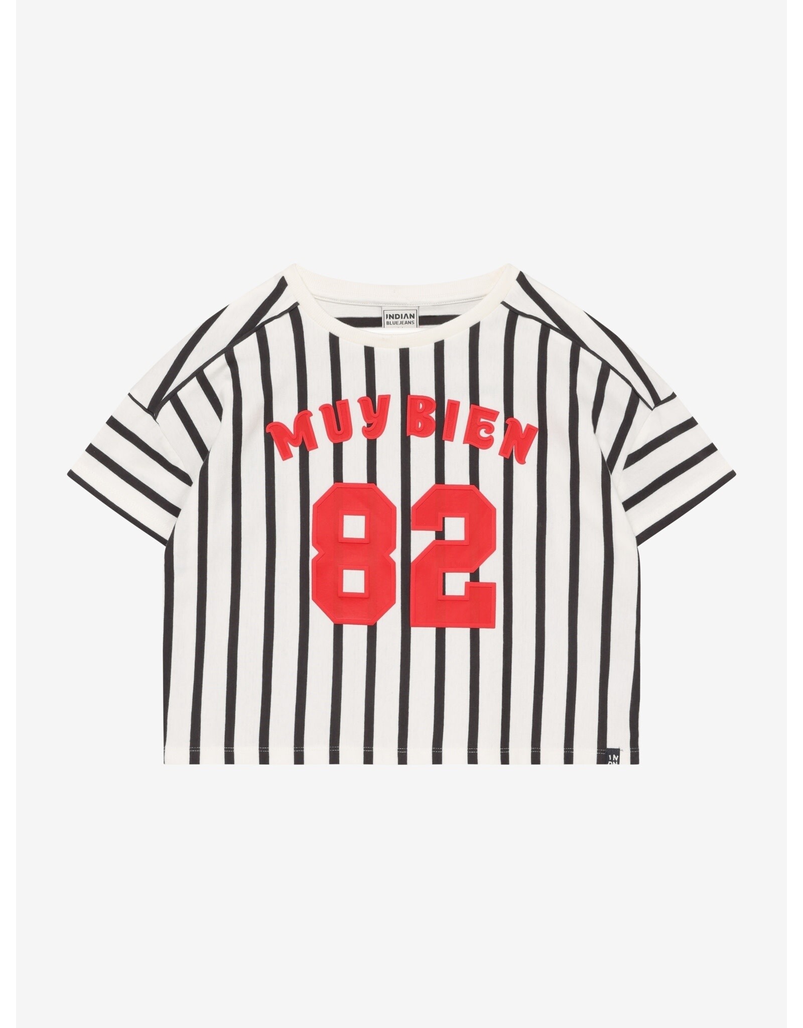 Indian Blue Jeans T-shirt Vertical Stripe Cloud