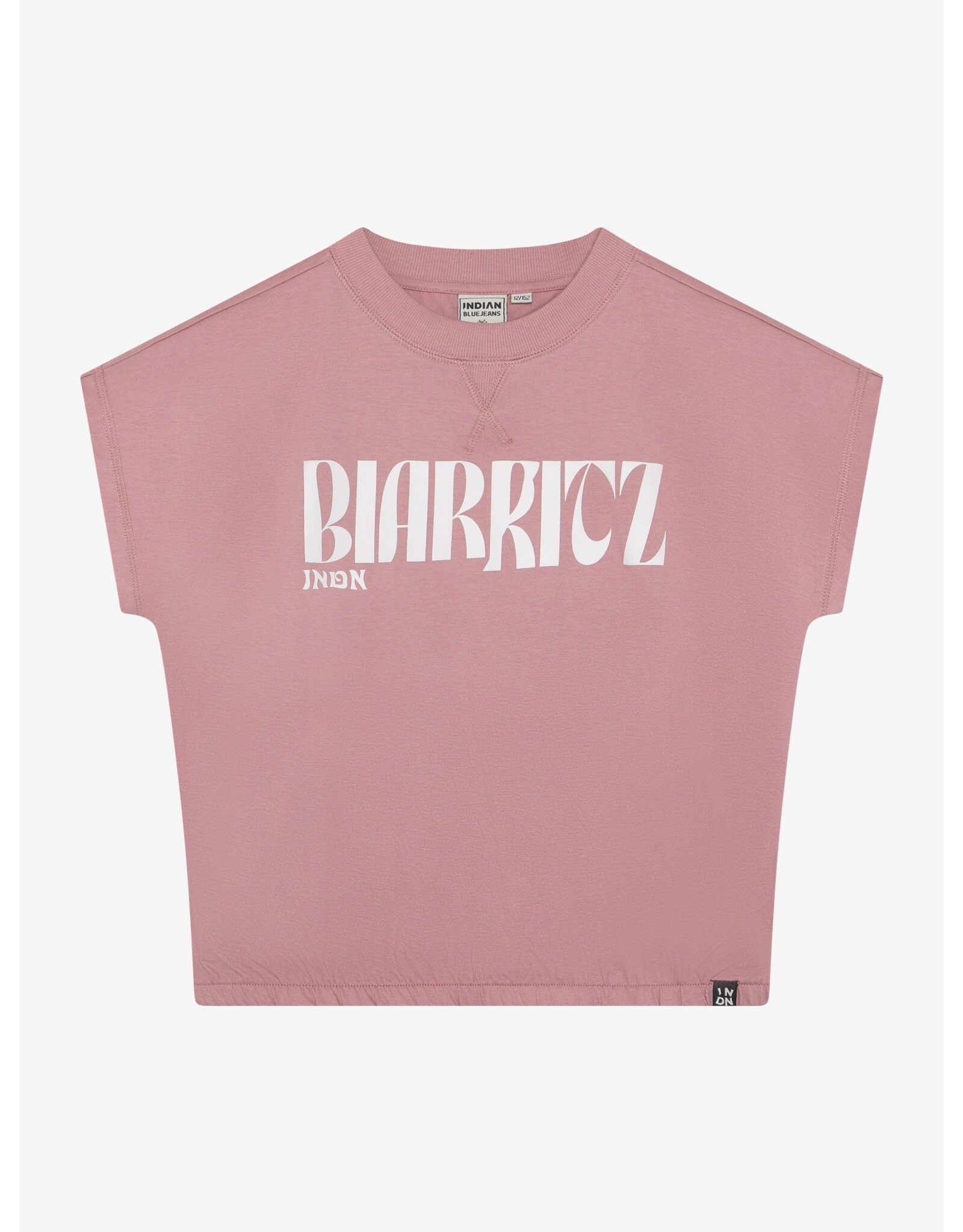 Indian Blue Jeans T-shirt Wide Cropped Lilas