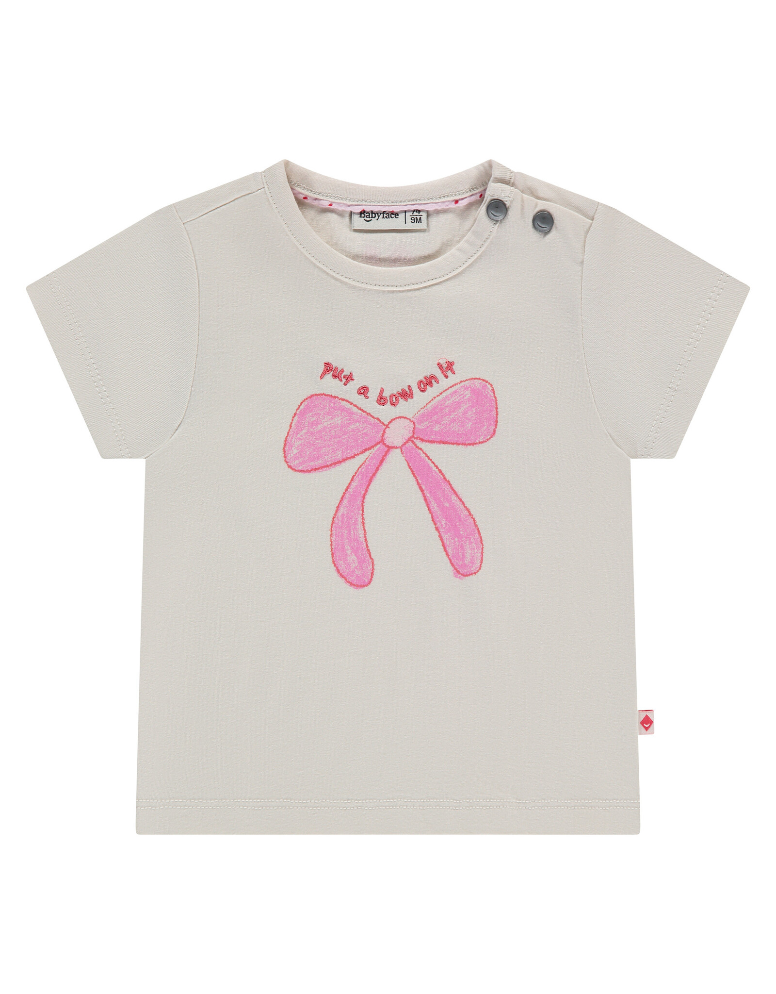 BABYFACE baby girls t-shirt short sleeve Ivory