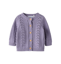 Name it NBFTANDRA LS KNIT CARD Lavender Gray