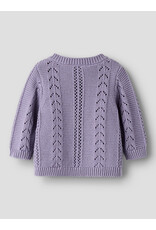 Name it NBFTANDRA LS KNIT CARD Lavender Gray