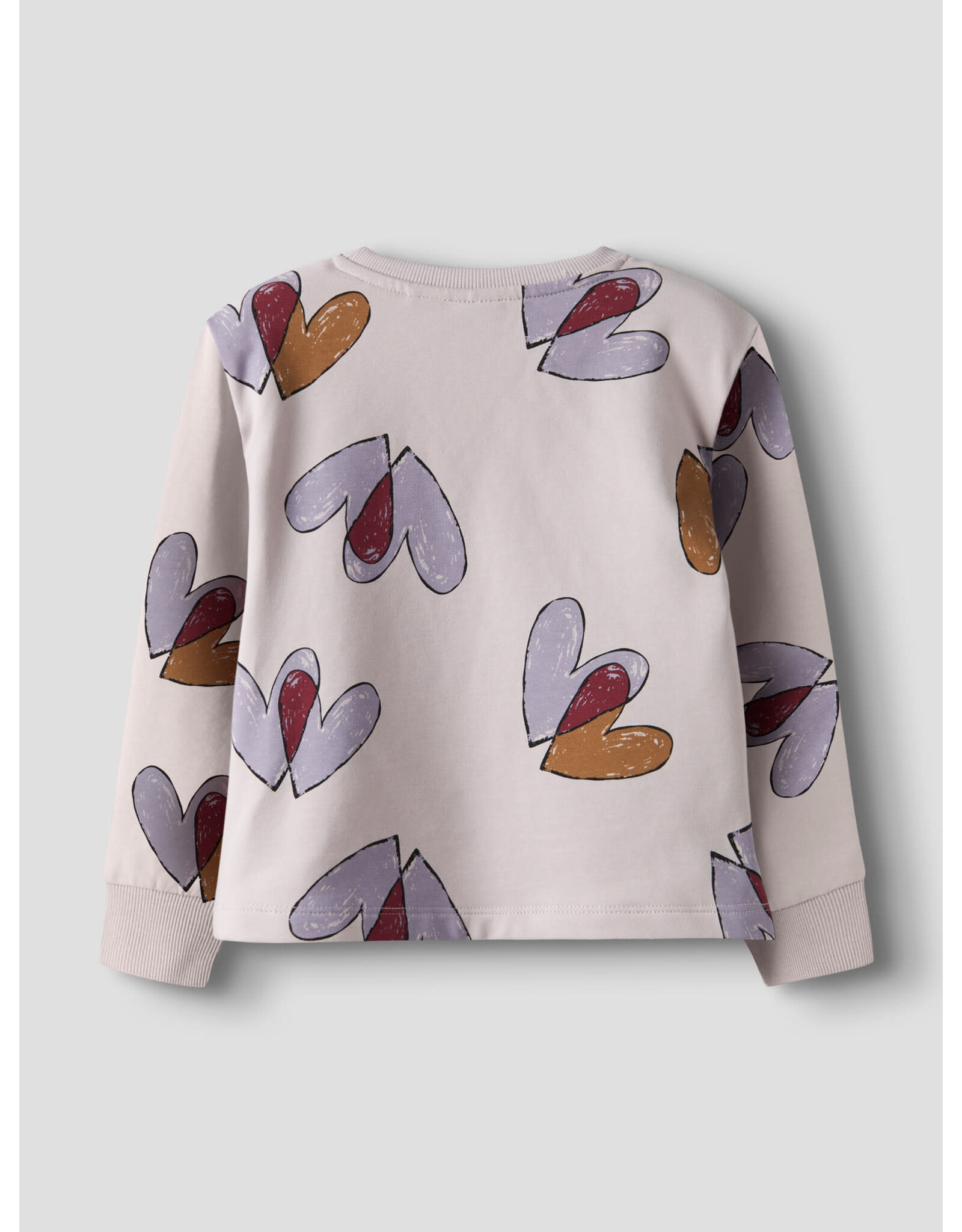 Name it NMFTEART LS NREG SWEAT BRU Lilac Marble