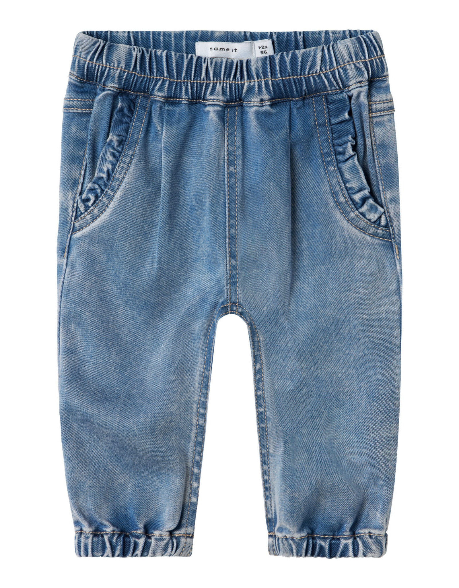 Name it NBFROSE R FRILL JEANS 1550-TO NOOS Medium Blue Denim