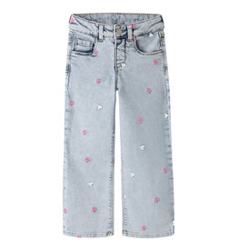 Name it NMFROSE WIDE EMB JEANS 2633-FR NOOS Light Blue Bleached Denim
