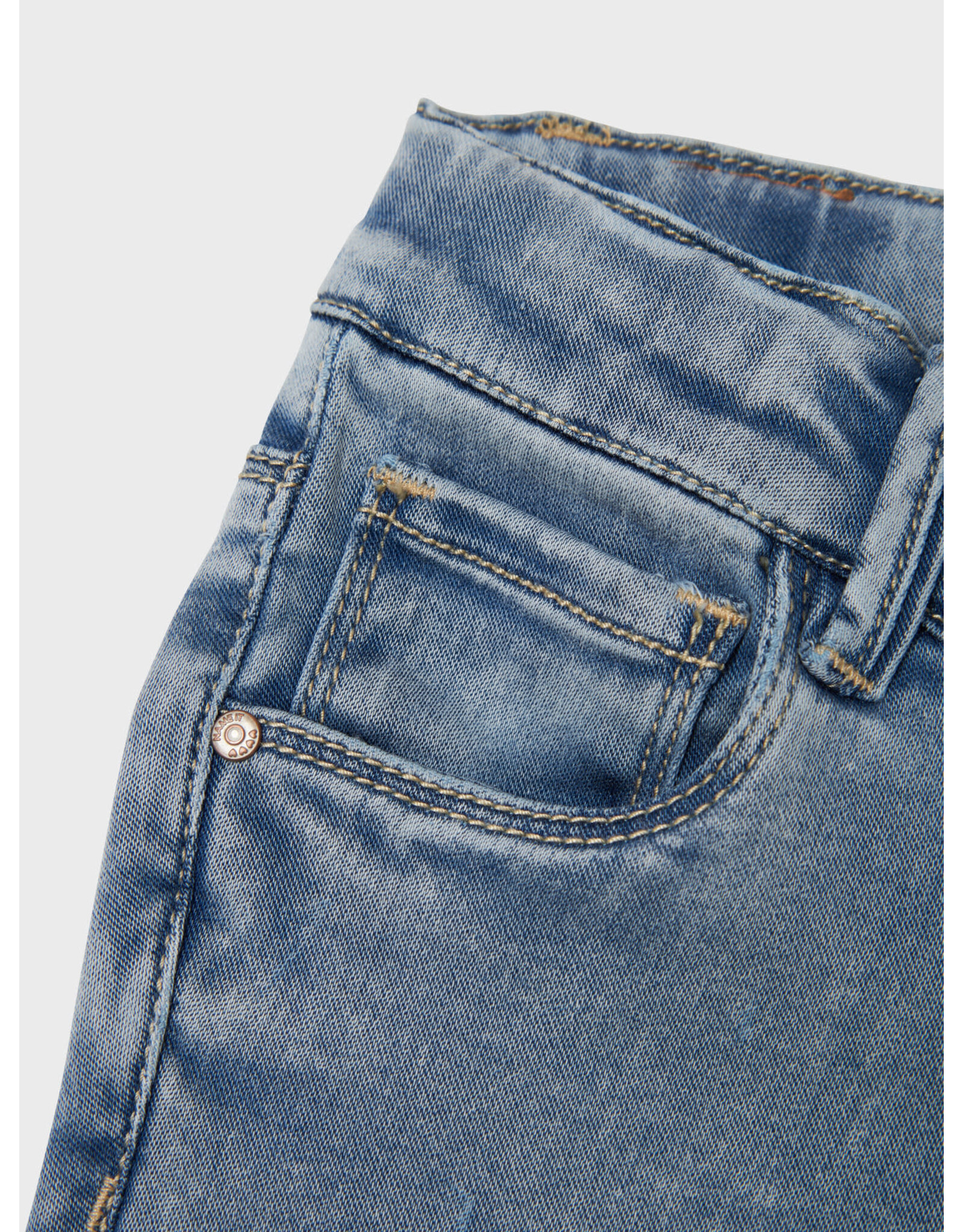 Name it NMFSALLI BOOTCUT JEANS 8292-TO NOOS Light Blue Bleached Denim
