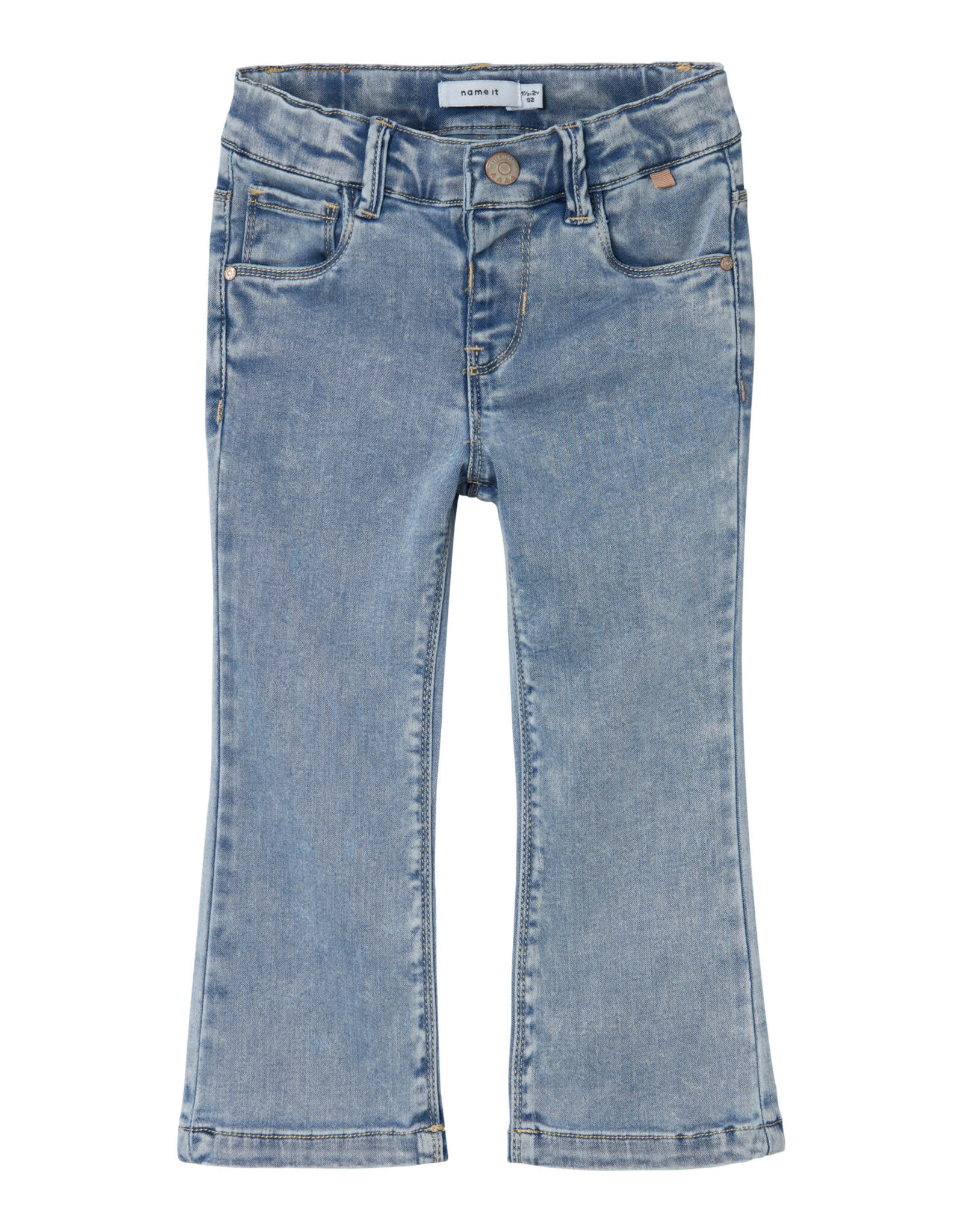 Name it NMFSALLI BOOTCUT JEANS 8292-TO NOOS Light Blue Bleached Denim